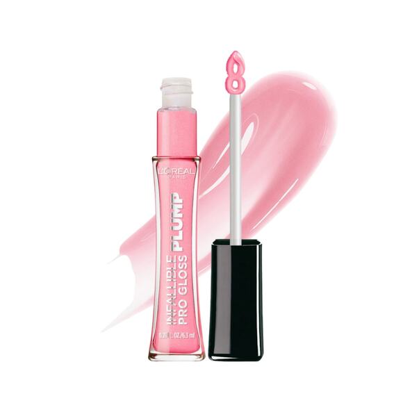 Loreal Infallible Pro Gloss Plump Lip Gloss Blush Gleam 603 - Picture 1 of 11